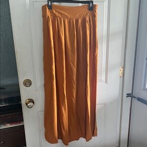 Forever 21 Elegant Orange Maxi Skirt